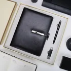 Hot selling high quality international popular notebook gift set with pen usb
