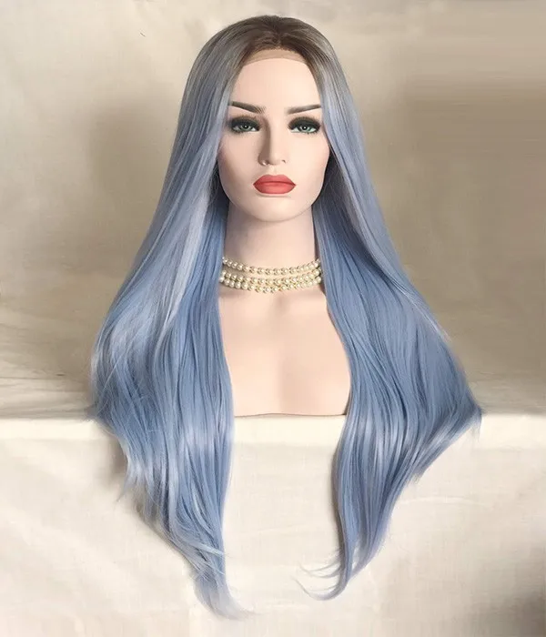 Wholesale high quality large stock fast delivery synthetic hair lace front wig