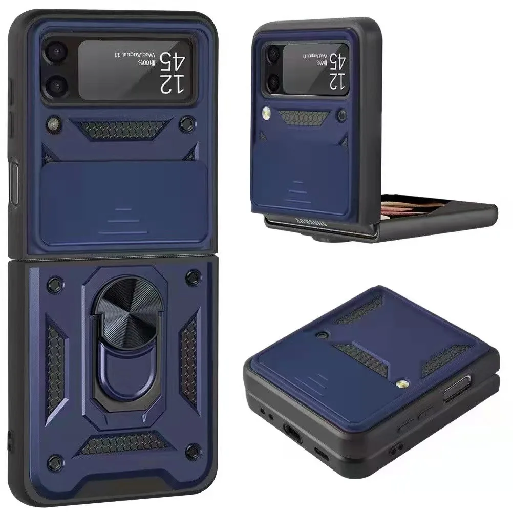 Military Grade Protective Foldable Case With Kickstand Shockproof TPU PC Lens Protection Phone Case For Samsung Galaxy Z Flip 3, Multi
Military Grade Protective Foldable Case With Kickstand Shockproof TPU PC Lens Protection Phone Case For Samsung Galaxy Z Flip 3, Multi
