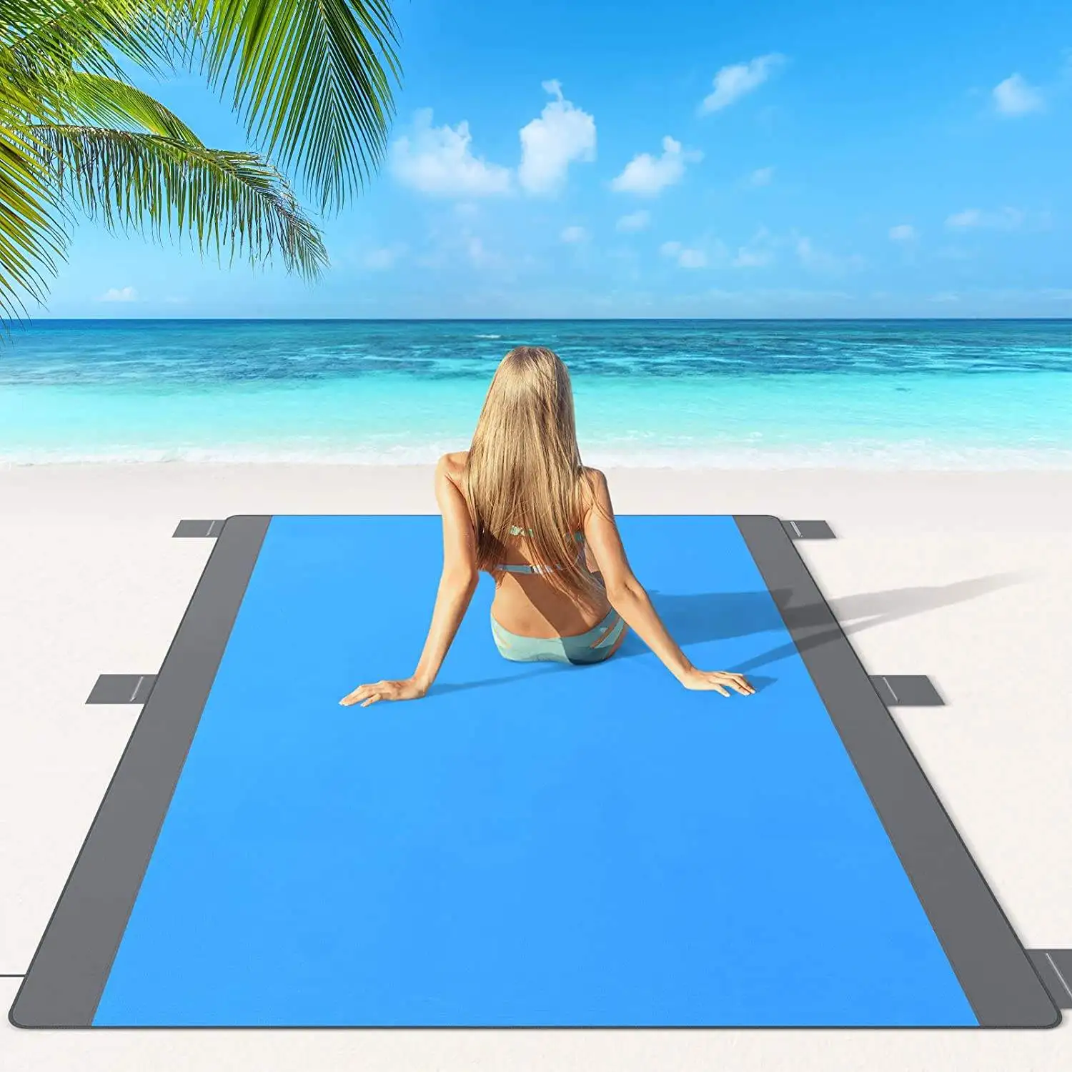 Wholesale Beach Blanket Waterproof Beach Blanket for 2-8 People Extra Large Sandfree Beach Mat
Wholesale Beach Blanket Waterproof Beach Blanket for 2-8 People Extra Large Sandfree Beach Mat