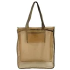 ot European and American largecapacity solid color shopping bags environmental protection organza handbags