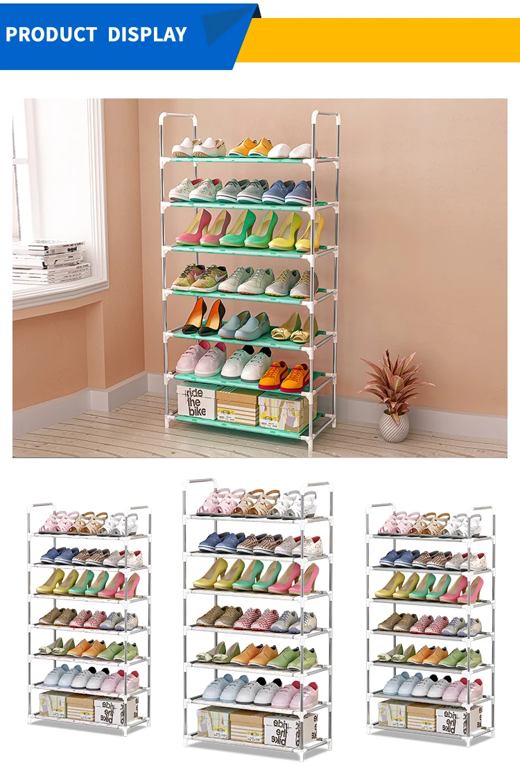 Cheap Wholesale 9 Pairs Over The Door Shoe Rack Metal For Kid Shoe Organizer For Baby Shoe Closet