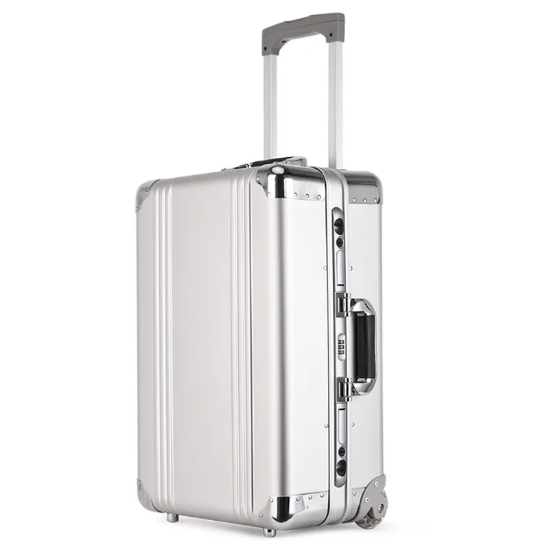Aluminum magnesium alloy trolley case full metal briefcase business travel suitcase luggage 20 inch boarding luggage
Aluminum magnesium alloy trolley case full metal briefcase business travel suitcase luggage 20 inch boarding luggage