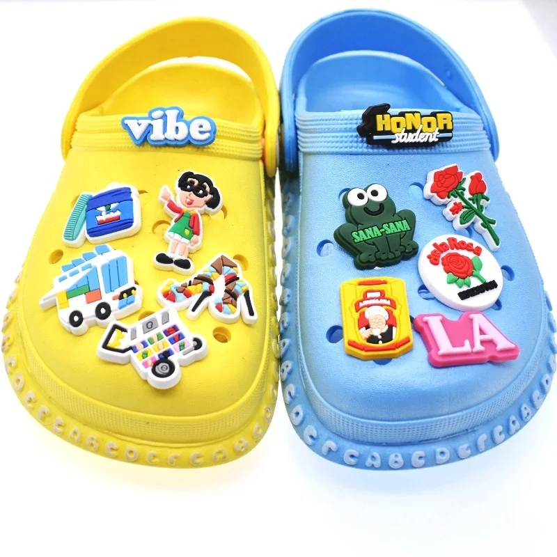 New Arrival Wholesale Rubber Shoe Charms Clown Croc Shoe charms shoe decorations for Kids, Customized color
New Arrival Wholesale Rubber Shoe Charms Clown Croc Shoe charms shoe decorations for Kids, Customized color