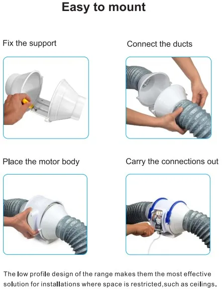 Inline Centrifugal Duct Extractor, 220-240V, Corded Electric - detail 32