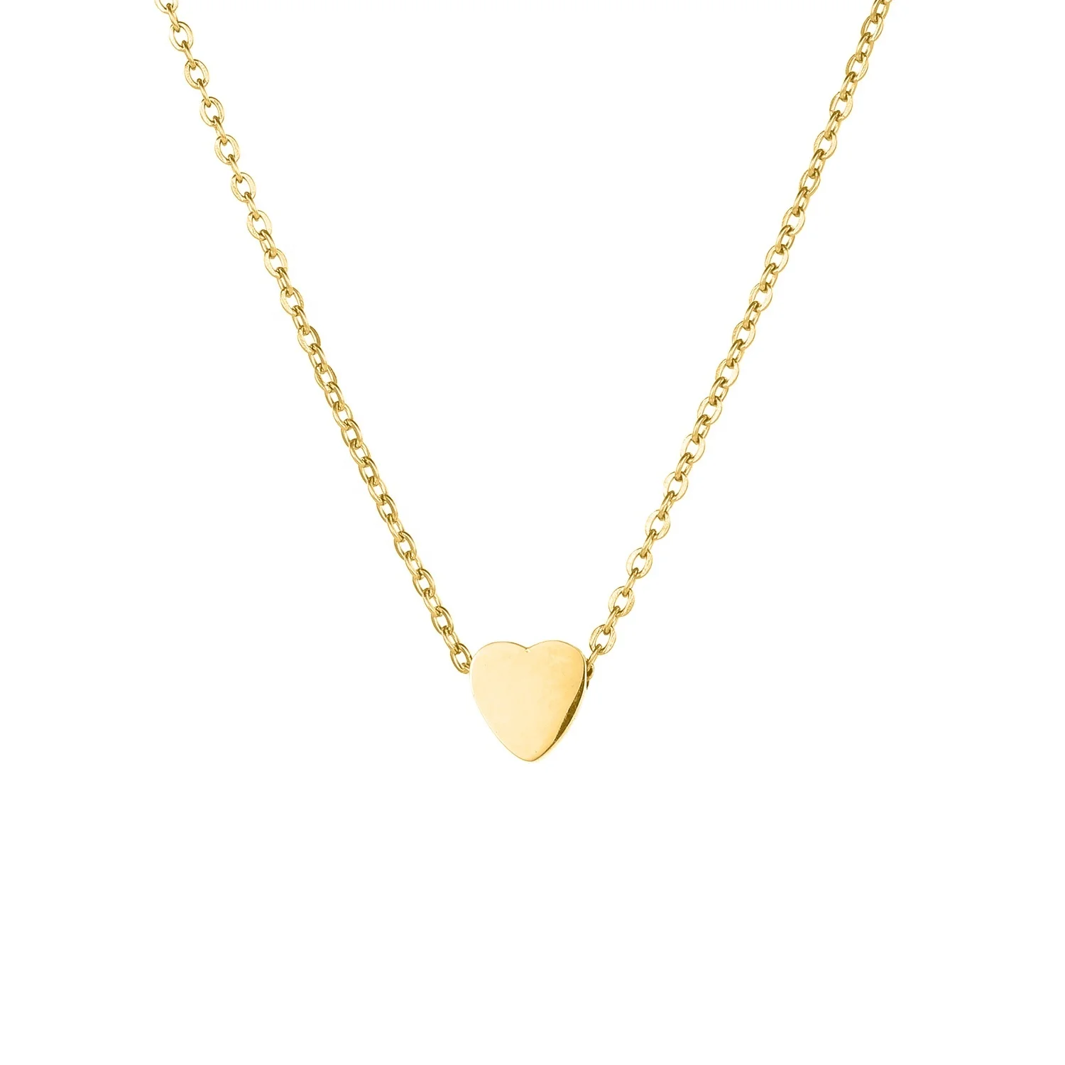 Trendy Rose Gold Heart Shape Charm Pendent Necklace Stainless Steel Heartbeat Gold Plated Tiny Heart Shape Pendant Necklace
Trendy Rose Gold Heart Shape Charm Pendent Necklace Stainless Steel Heartbeat Gold Plated Tiny Heart Shape Pendant Necklace