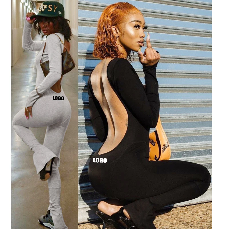 Free Shipping Solid Slash Neck Long Sleeve One Piece Women Bodycon Jumpsuit Backless Spring Ladies Elastic Fitness Clothes, Customized color
Free Shipping Solid Slash Neck Long Sleeve One Piece Women Bodycon Jumpsuit Backless Spring Ladies Elastic Fitness Clothes, Customized color