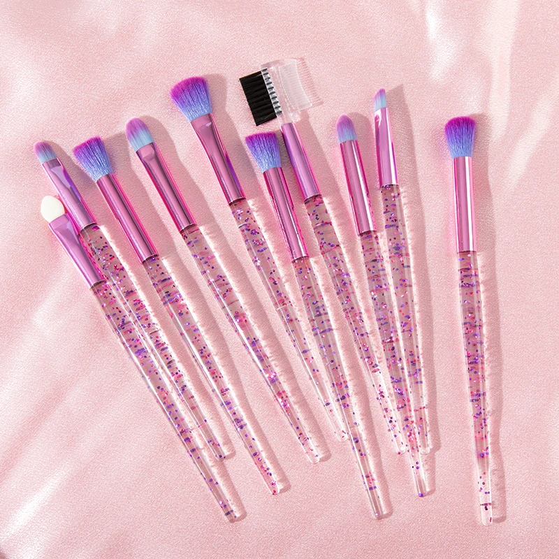 Glitter 10pcs Lovely Pink Eye Eyeliner Eyebrow Eyeshadow Makeup Brushes Set Cosmetic Beauty maquiagem Tools
Glitter 10pcs Lovely Pink Eye Eyeliner Eyebrow Eyeshadow Makeup Brushes Set Cosmetic Beauty maquiagem Tools