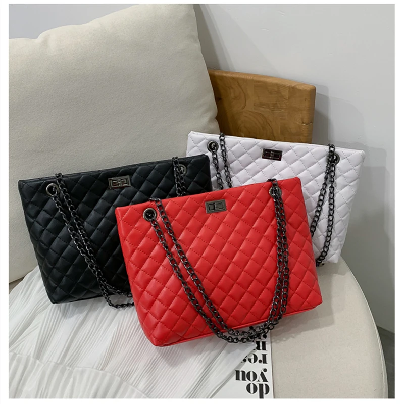 Woman Famous Luxury Brands Plaid Pattern Fashion PU Leather Chain Female Crossbody Bags High Quality Lady Shoulder Totes Bag, Purple/green/blue/grey/black/brown
Woman Famous Luxury Brands Plaid Pattern Fashion PU Leather Chain Female Crossbody Bags High Quality Lady Shoulder Totes Bag, Purple/green/blue/grey/black/brown
