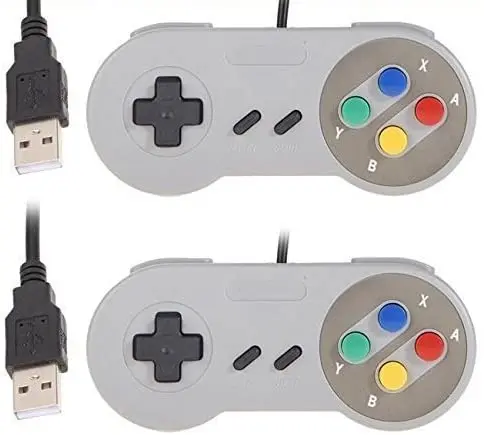ISHAKO SNES USB Controller 2 Pack USB Wired Retro Classic Game Controller Joypad GamePad for Windows Laptop PC
ISHAKO SNES USB Controller 2 Pack USB Wired Retro Classic Game Controller Joypad GamePad for Windows Laptop PC