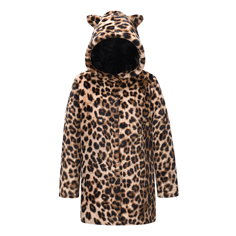 Faux Fur Long Coat with Animal Ears Hood Good Quality Coats for Ladies, Black/brown
Faux Fur Long Coat with Animal Ears Hood Good Quality Coats for Ladies, Black/brown