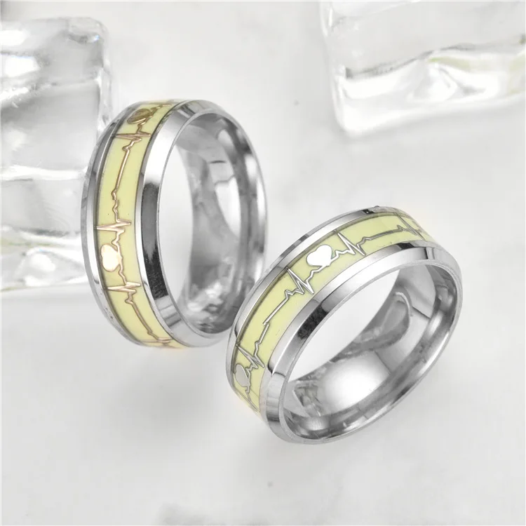 Hot Selling New Luminous Heart Popular Accessories Stainless steel Source Brand Ring Wholesale
Hot Selling New Luminous Heart Popular Accessories Stainless steel Source Brand Ring Wholesale