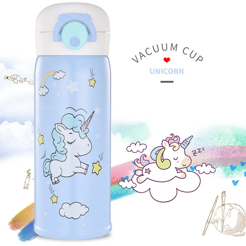 Custom Stainless Steel Children's Cartoon Mug Unicorn Student Cup, As the picture display
Custom Stainless Steel Children's Cartoon Mug Unicorn Student Cup, As the picture display