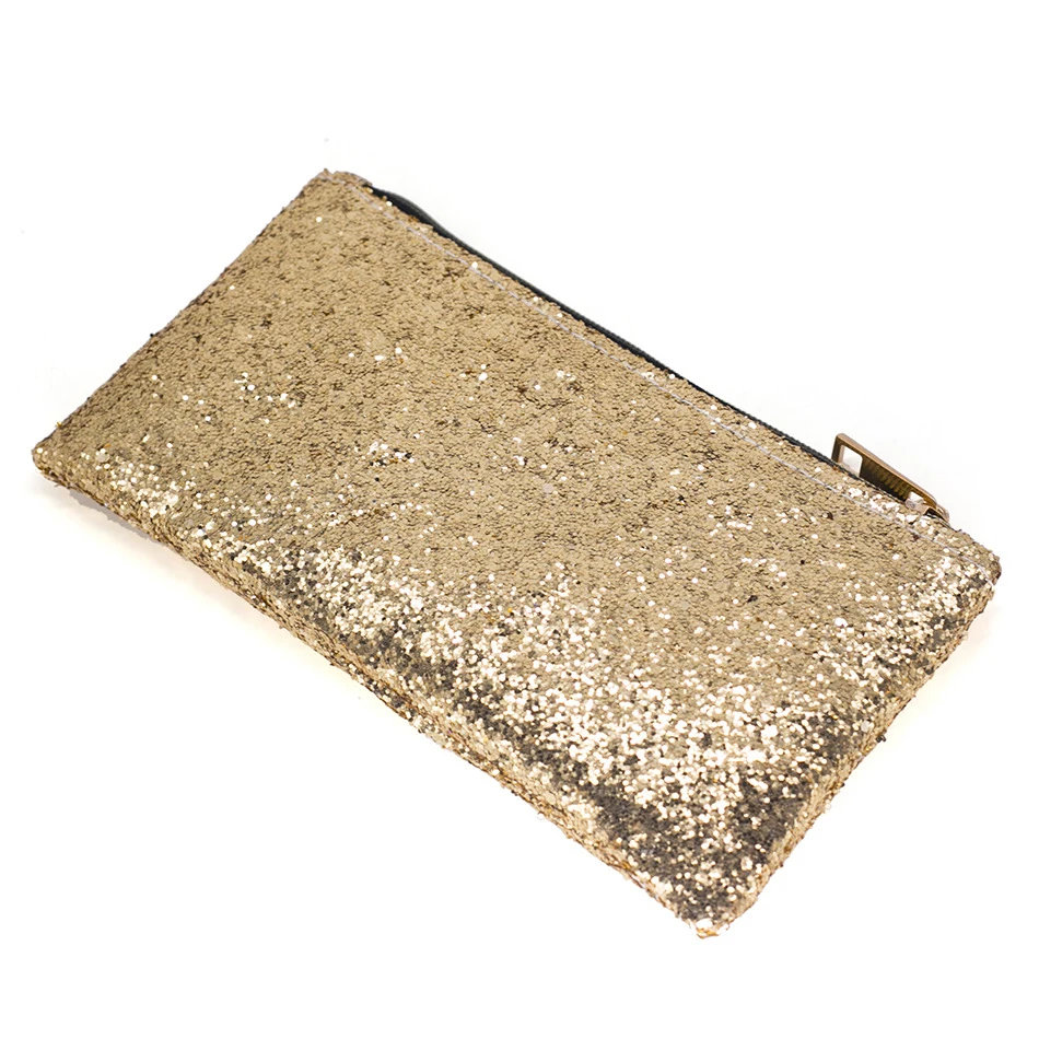 Luxury Rose Gold Clutch Glitter Sequin Makeup Brush Bag Waterproof PU Travel Women's Cosmetic Bag, Golden
Luxury Rose Gold Clutch Glitter Sequin Makeup Brush Bag Waterproof PU Travel Women's Cosmetic Bag, Golden