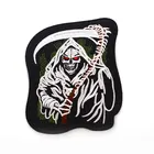 Custom Computer Embroidered Logo Ghost Skeleton Punk Style Patch In Stock