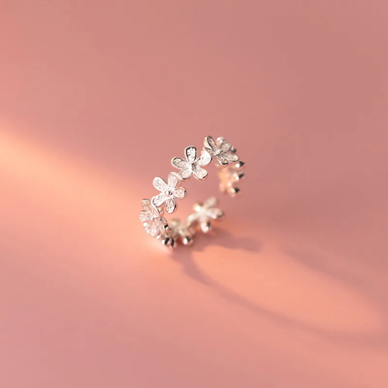 Fashion Rings Vintage 925 Sterling Silver Customized Diamond Flower Rings Women Wedding Engagement Adjustable Rings
Fashion Rings Vintage 925 Sterling Silver Customized Diamond Flower Rings Women Wedding Engagement Adjustable Rings