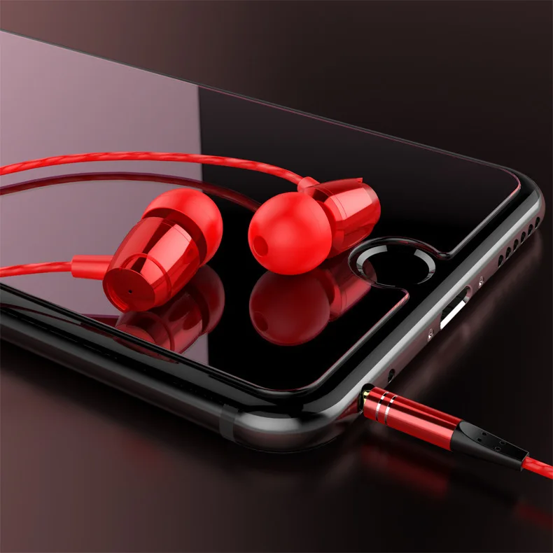 Factory New Metal Heavy Bass In-ear Headphone Cable Control Earphones High Quality, Black blue red pink gold
Factory New Metal Heavy Bass In-ear Headphone Cable Control Earphones High Quality, Black blue red pink gold