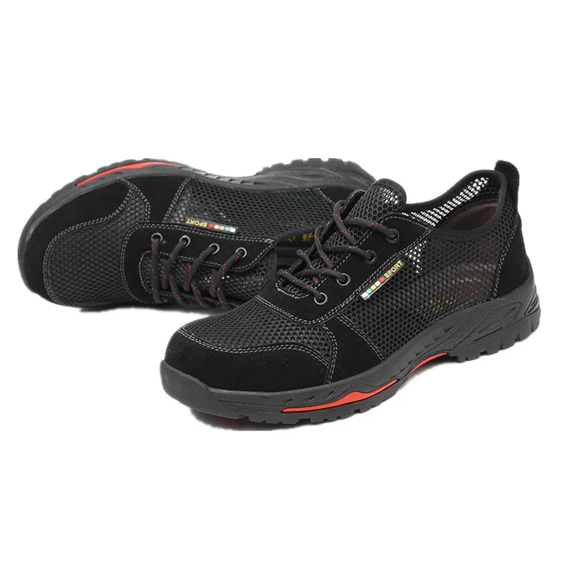 New Breathable Men Safety Shoes Steel Toe Non-Slip Work Boots Indestructible Shoes Male Puncture-Proof Work Sneakers, Black
New Breathable Men Safety Shoes Steel Toe Non-Slip Work Boots Indestructible Shoes Male Puncture-Proof Work Sneakers, Black