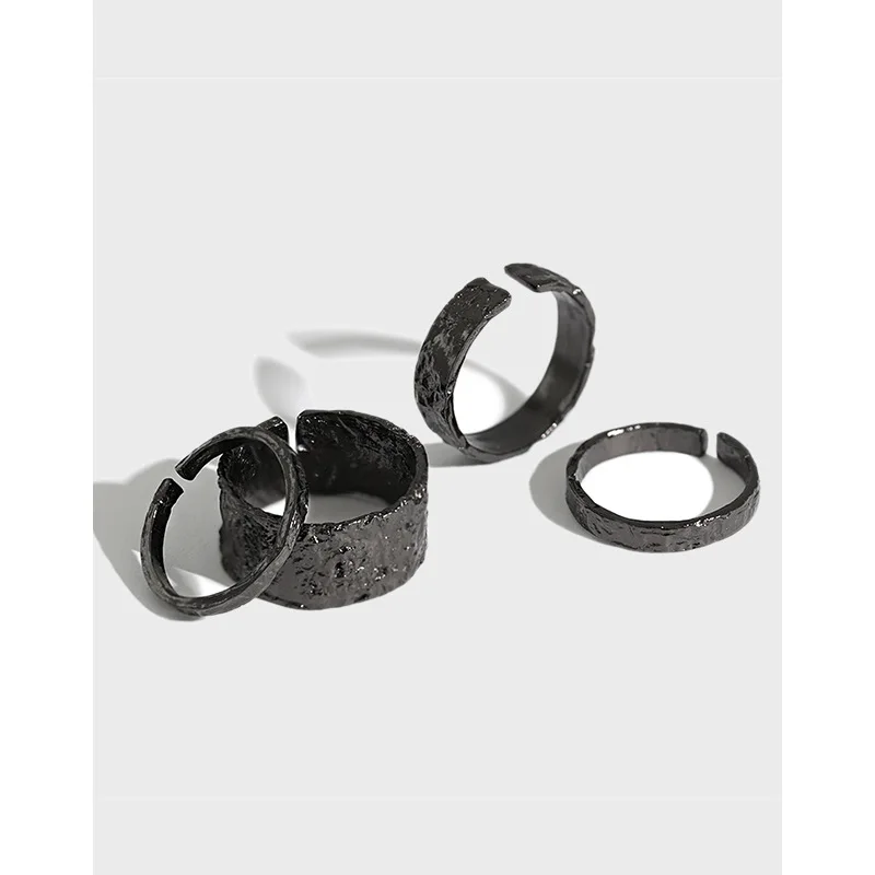 Danyang 925 Sterling Silver Black Tin Foil Ring for Girls Women Adjustable Rings Fashion Jewelry
Danyang 925 Sterling Silver Black Tin Foil Ring for Girls Women Adjustable Rings Fashion Jewelry