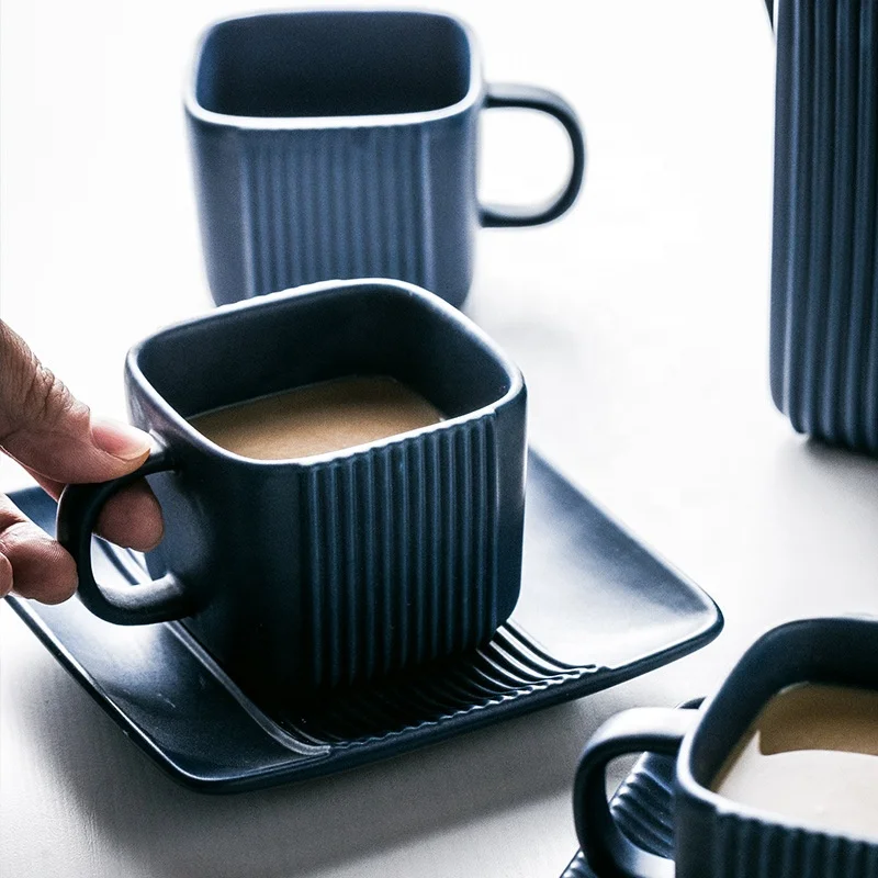 dollar store blue square straight grain acacia wood cover Nordic afternoon tea creative ceramic tea cup, White/black/blue
dollar store blue square straight grain acacia wood cover Nordic afternoon tea creative ceramic tea cup, White/black/blue
