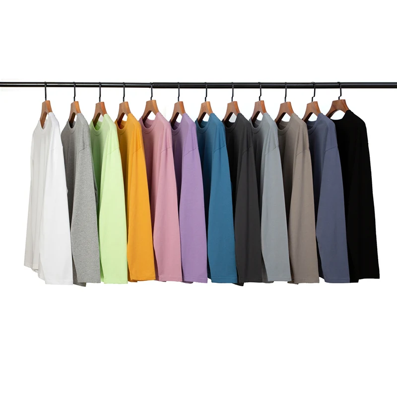 Custom 260gsm High Quality Heavy 100% Cotton tshirts Blank Plain Plus Size Long T-shirts Wholesale
Custom 260gsm High Quality Heavy 100% Cotton tshirts Blank Plain Plus Size Long T-shirts Wholesale