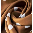 Sides Designer Double Sides Digital Print 100% Pure Silk Twill Bandana Square Silk Scarf With Hand Rolled