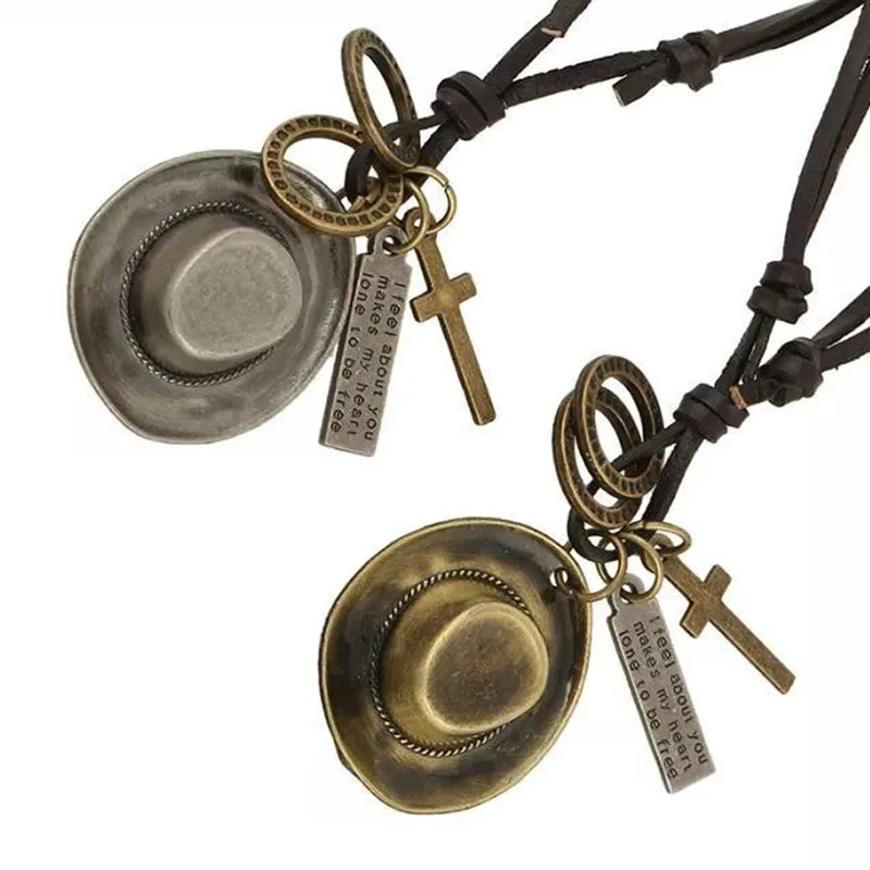 Amazon Hot Sale Real Leather unisex Two Colors Mixed Hats Simple Retro Necklace Fashion Style Factory Wholesale, Multiple
Amazon Hot Sale Real Leather unisex Two Colors Mixed Hats Simple Retro Necklace Fashion Style Factory Wholesale, Multiple