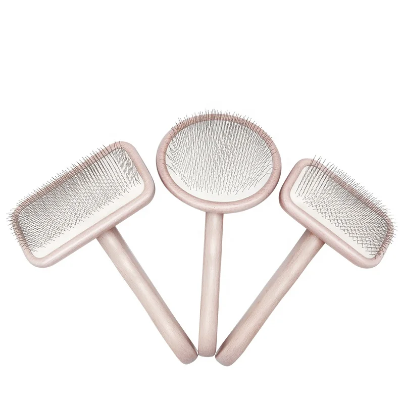 Factory Wholesale Upscale Two Styles Beech Wood Handle Pet Cat Dog Hair Grooming Slicker Brush, Ivory
Factory Wholesale Upscale Two Styles Beech Wood Handle Pet Cat Dog Hair Grooming Slicker Brush, Ivory