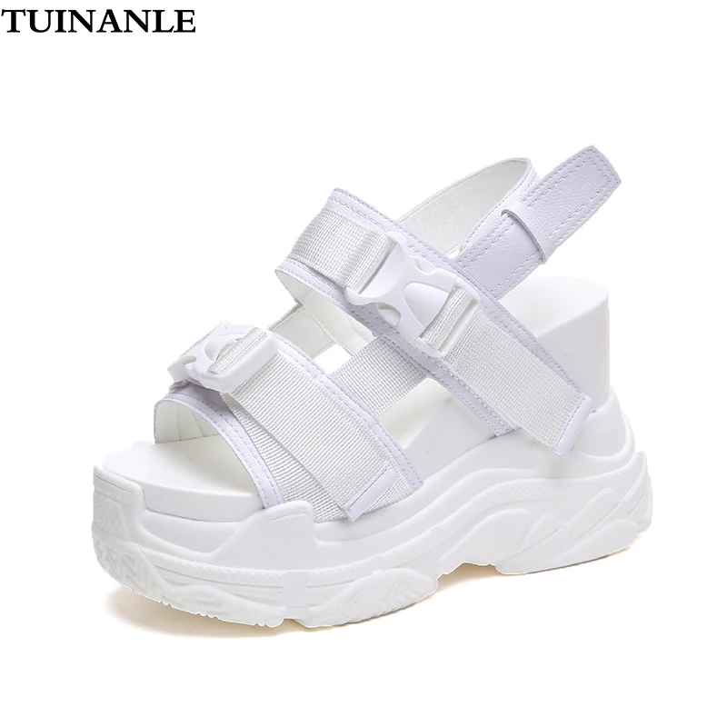 TUINANLE Chunky Sandals Women 2021 High Heels Sexy Open-toed Sandals Wedge Increased Platform Shoes Ladies Beach Summer Sandalia
TUINANLE Chunky Sandals Women 2021 High Heels Sexy Open-toed Sandals Wedge Increased Platform Shoes Ladies Beach Summer Sandalia