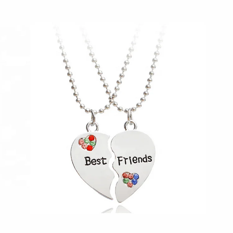 Customized Personalized Jewelry Heart Shaped Friendship Gift Necklace Set Rhinestone Pendant Charm Chain
Customized Personalized Jewelry Heart Shaped Friendship Gift Necklace Set Rhinestone Pendant Charm Chain