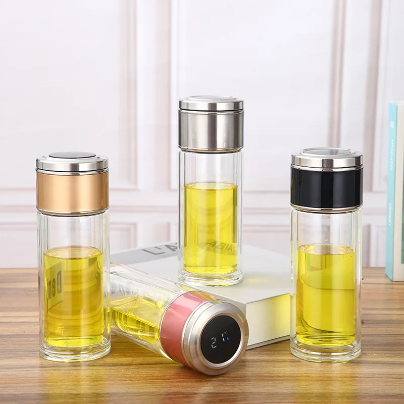 High Borosilicate Glass Tea Bottle Water and Tea Separation Glass Smart Tea Infuser Water Bottle with Led Temperature Display
High Borosilicate Glass Tea Bottle Water and Tea Separation Glass Smart Tea Infuser Water Bottle with Led Temperature Display