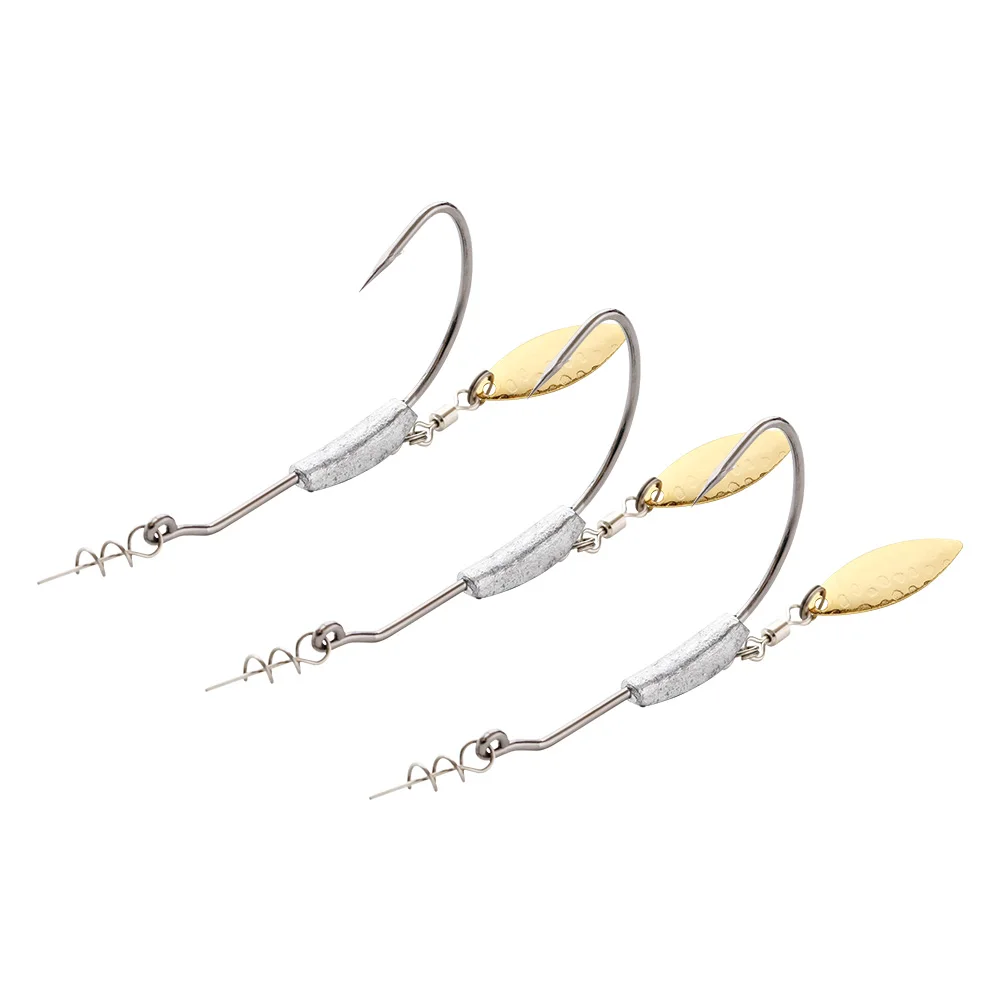JOHNCOO 2g3g4g5g7g9g Freshwater and Saltwater Jig Head Hooks with Spoon Metal Blade Fishing Lure Bass Bait Swimbait Hooks
JOHNCOO 2g3g4g5g7g9g Freshwater and Saltwater Jig Head Hooks with Spoon Metal Blade Fishing Lure Bass Bait Swimbait Hooks