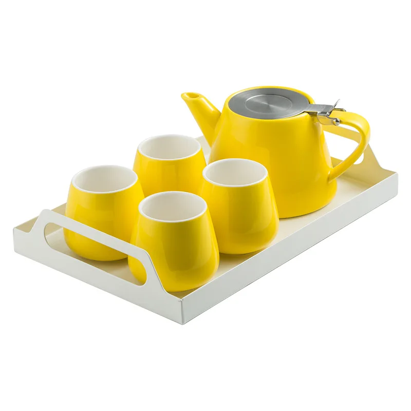 Four colors Bright Glaze Ceramic Green tea tea infuser LOGO Customized One pot+four cups+one iron plate effort Tea Sets Suit
Four colors Bright Glaze Ceramic Green tea tea infuser LOGO Customized One pot+four cups+one iron plate effort Tea Sets Suit