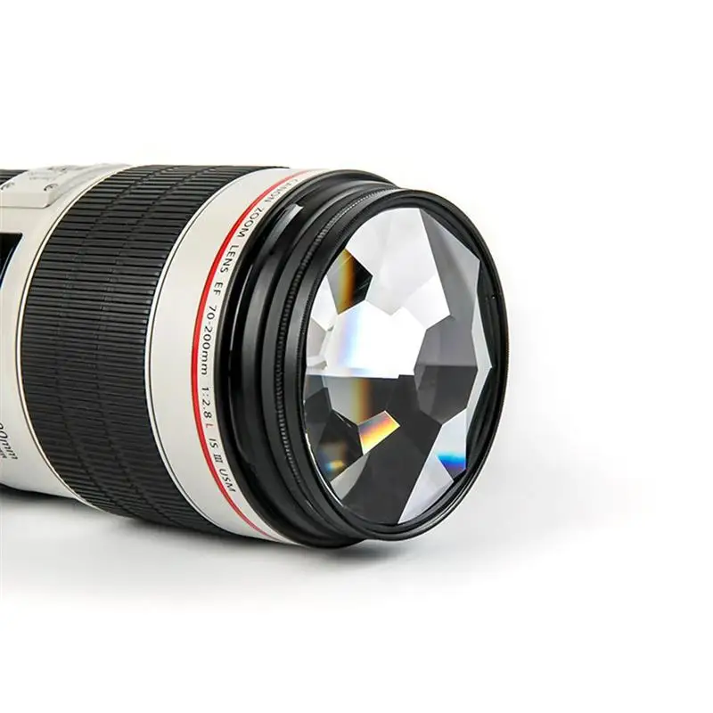 Camera Filter 8 Sides Glass Kaleidoscope camera Filter Optical Glass Prism Photographic SLR Camera Accessories
Camera Filter 8 Sides Glass Kaleidoscope camera Filter Optical Glass Prism Photographic SLR Camera Accessories