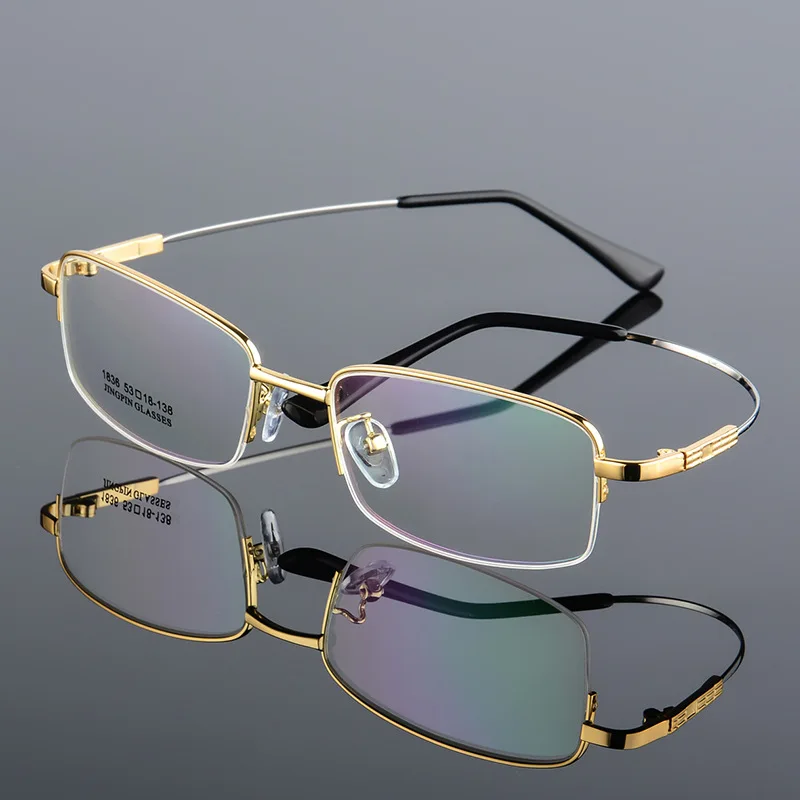 fashion alloy titanium half frame optical glasses frames spectacle eyeglasses frames men 2020
fashion alloy titanium half frame optical glasses frames spectacle eyeglasses frames men 2020