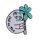 Custom Gun Fashion Design Animal Cartoon Soft Hard Enamel Glow In The DarkLogo Metal Badge Glitter Lapel Pin