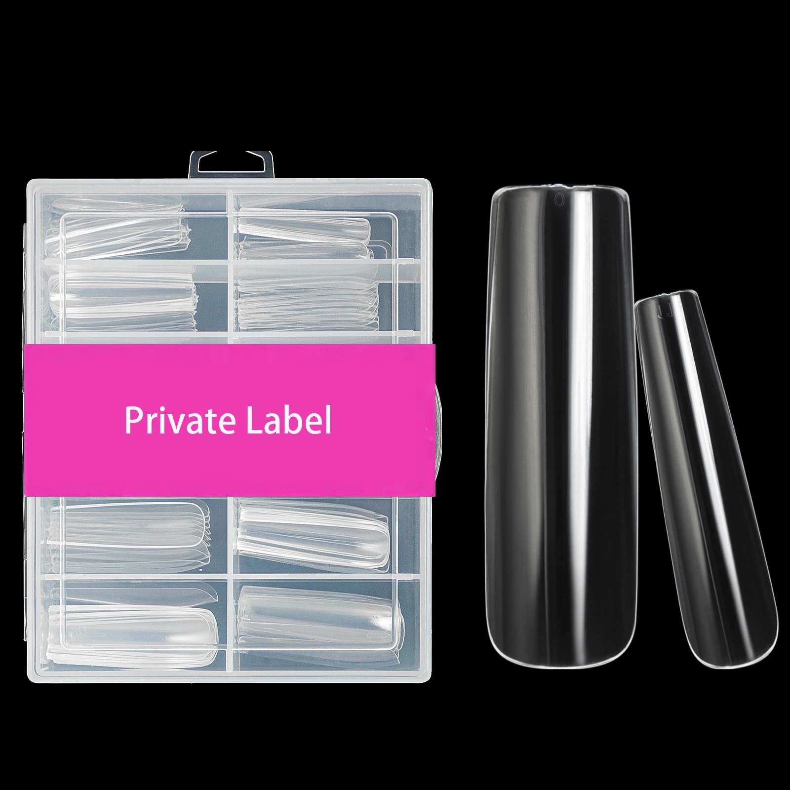 Your LOGO XXL Tapered Square Fake Nail Tips Straight Clear Acrylic Full Cover Press On False Nail Art Salons Clear Square Nail
Your LOGO XXL Tapered Square Fake Nail Tips Straight Clear Acrylic Full Cover Press On False Nail Art Salons Clear Square Nail