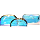 Yiwu manufacturers direct marketing of new waterproof fashion printed color makeup female holographic makeup bag