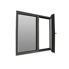 Commercial used large size tilt turn aluminum glass windows