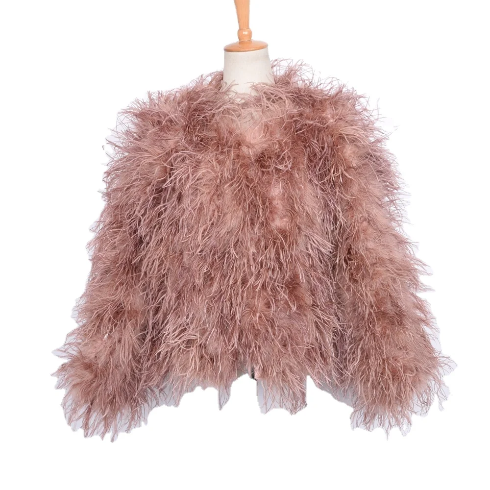 New Arrival Genuine Fur Coat For Women Real Ostrich Feather Fur Outwear Female Jacket, Customized color
New Arrival Genuine Fur Coat For Women Real Ostrich Feather Fur Outwear Female Jacket, Customized color