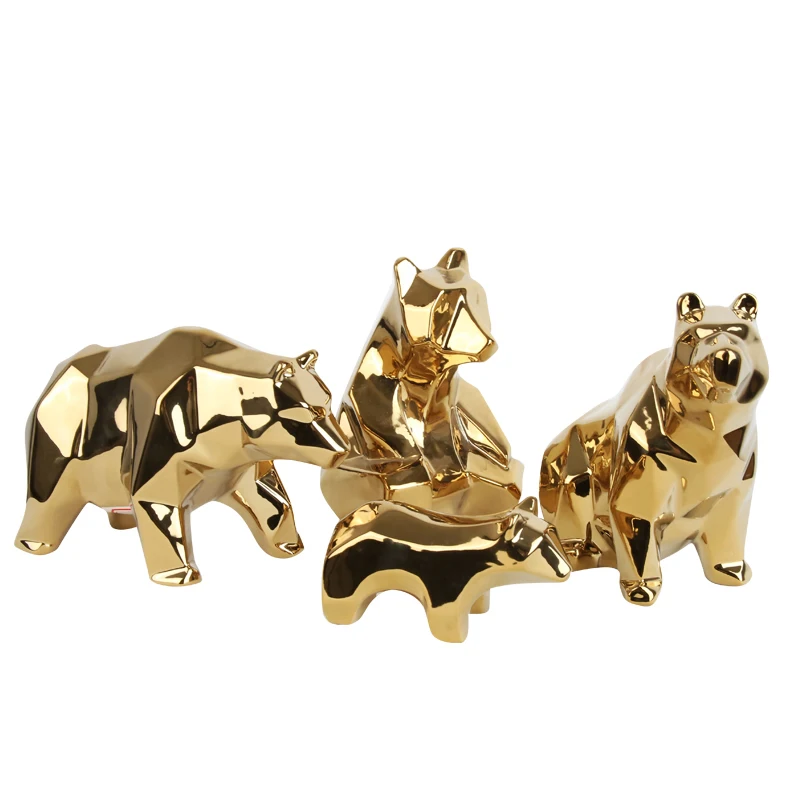 Modern Golden Abstraction Bear Sculpture Home Decor Ornament Ceramic Animal Decoration For Living Room
Modern Golden Abstraction Bear Sculpture Home Decor Ornament Ceramic Animal Decoration For Living Room