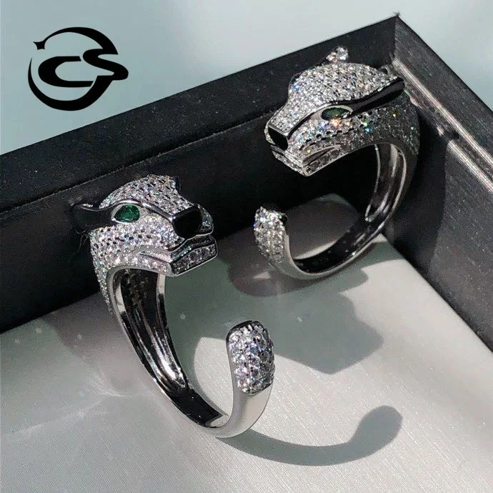 High-end Superior Quality Men's Women's 925 Silver Diamond Couple Leopard Ring Luxury Brand Ring
High-end Superior Quality Men's Women's 925 Silver Diamond Couple Leopard Ring Luxury Brand Ring