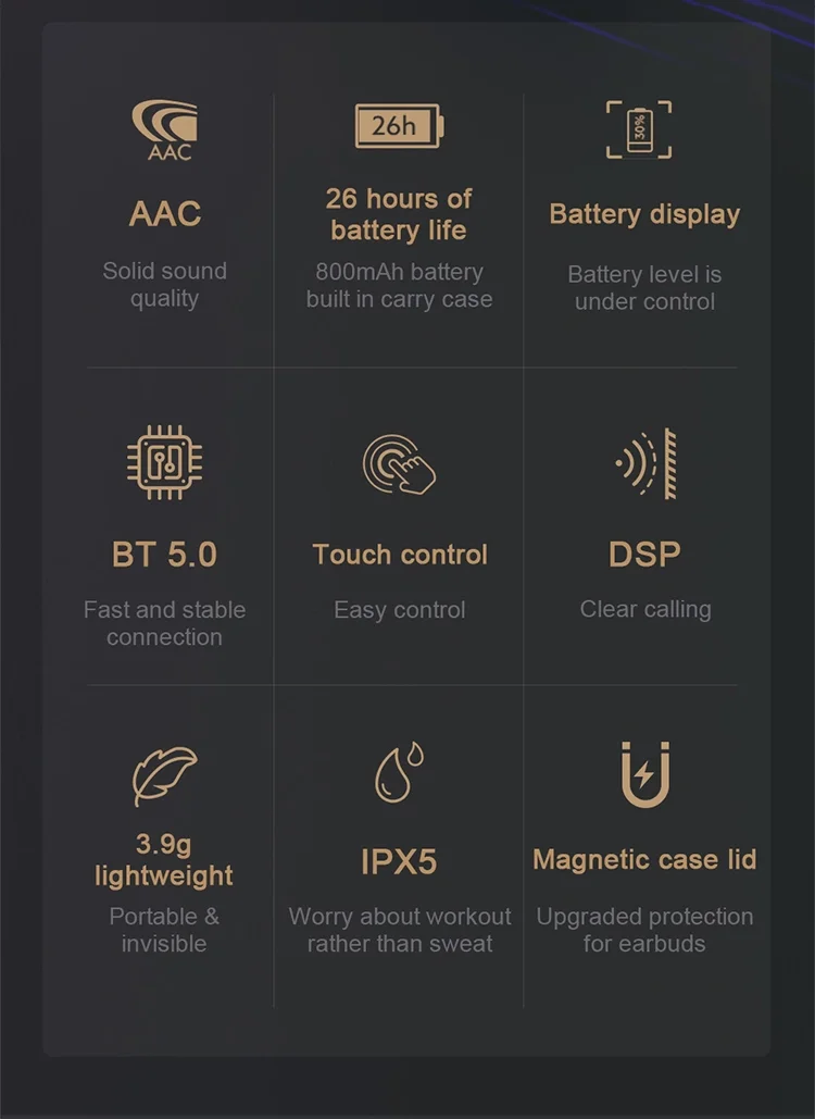 Xiaomi Haylou GT1 Pro TWS Waterproof Wireless Earphones Touch Bluetooth Earbuds Noise Cancelling Headphones - ANKUX.COM