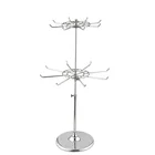 Two Layers Rotatable Tree Stand For Jewelry Display