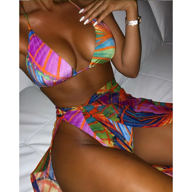Floral Three Pieces String Bikini Swimwear Girls Sexy Straps Swimwear Sexy Beach Three-piece Swimsuit
Floral Three Pieces String Bikini Swimwear Girls Sexy Straps Swimwear Sexy Beach Three-piece Swimsuit