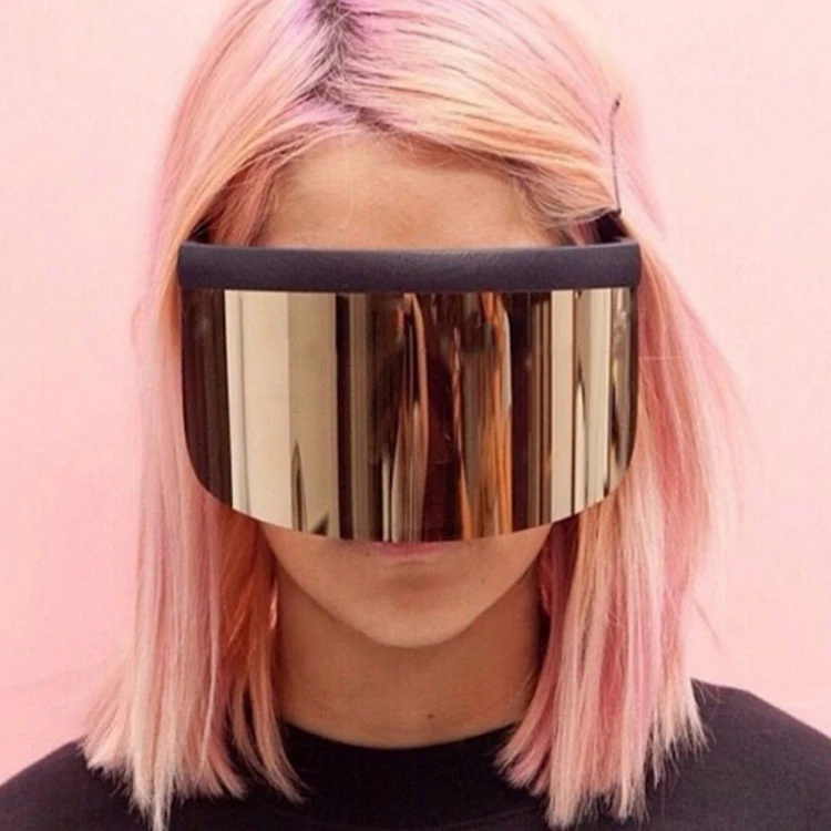 2020 high quality One Piece Trend Shield Visor Sunglasses wholesale eyewear face sheilds with eye glass, Custom colors 
2020 high quality One Piece Trend Shield Visor Sunglasses wholesale eyewear face sheilds with eye glass, Custom colors