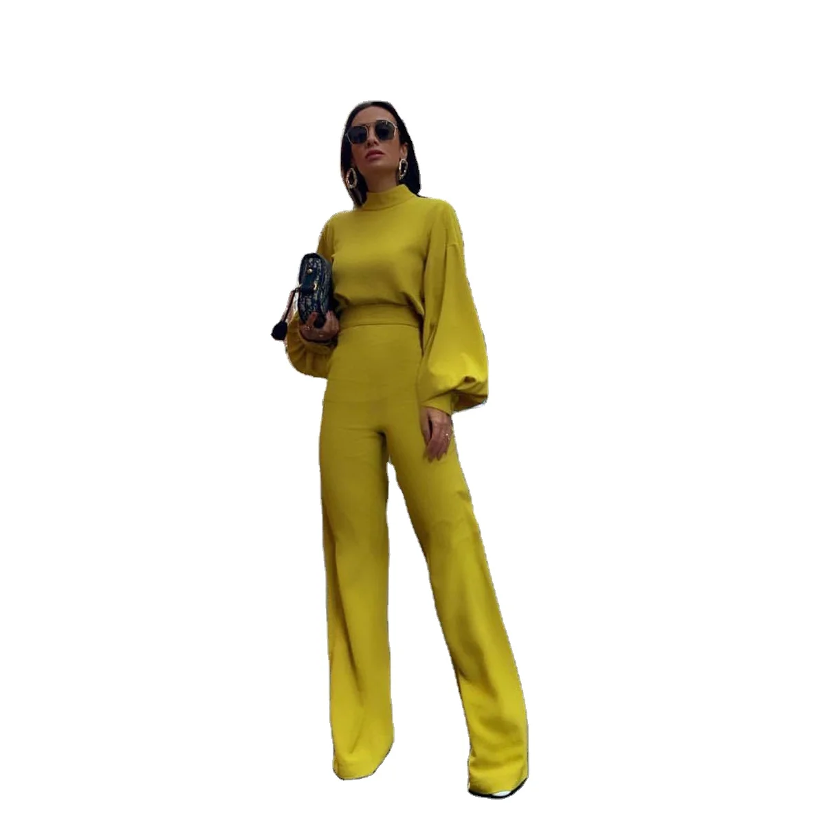 INS winter turtleneck backless two piece pants set women solid long sleeve plus size two piece set women clothing, Oem
INS winter turtleneck backless two piece pants set women solid long sleeve plus size two piece set women clothing, Oem