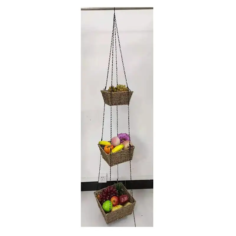 woven 3 tier hook wall artificial flower fruit baskets seagrass hanging storage basket for fences planters
woven 3 tier hook wall artificial flower fruit baskets seagrass hanging storage basket for fences planters