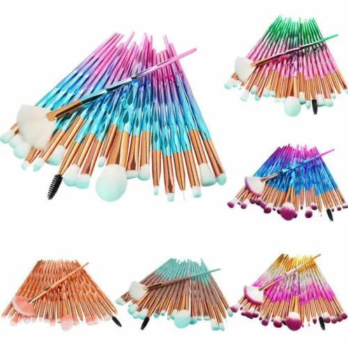 20PCS Diamond Make up Brushes Set Foundation Eyeshadow Lip Powder Brush, Black silver
20PCS Diamond Make up Brushes Set Foundation Eyeshadow Lip Powder Brush, Black silver