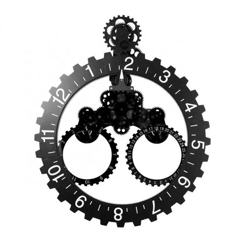 Popular European Style Classical Creative Mechanical Wall Watch Automatic Rotating Gear Calendar Wall Clocks, Black, silver, gold
Popular European Style Classical Creative Mechanical Wall Watch Automatic Rotating Gear Calendar Wall Clocks, Black, silver, gold